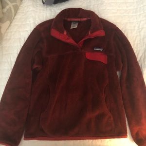 Patagonia Synchilla Snap-T fleece, burgundy, sz S